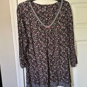 Floral Long Sleeve Tunic
